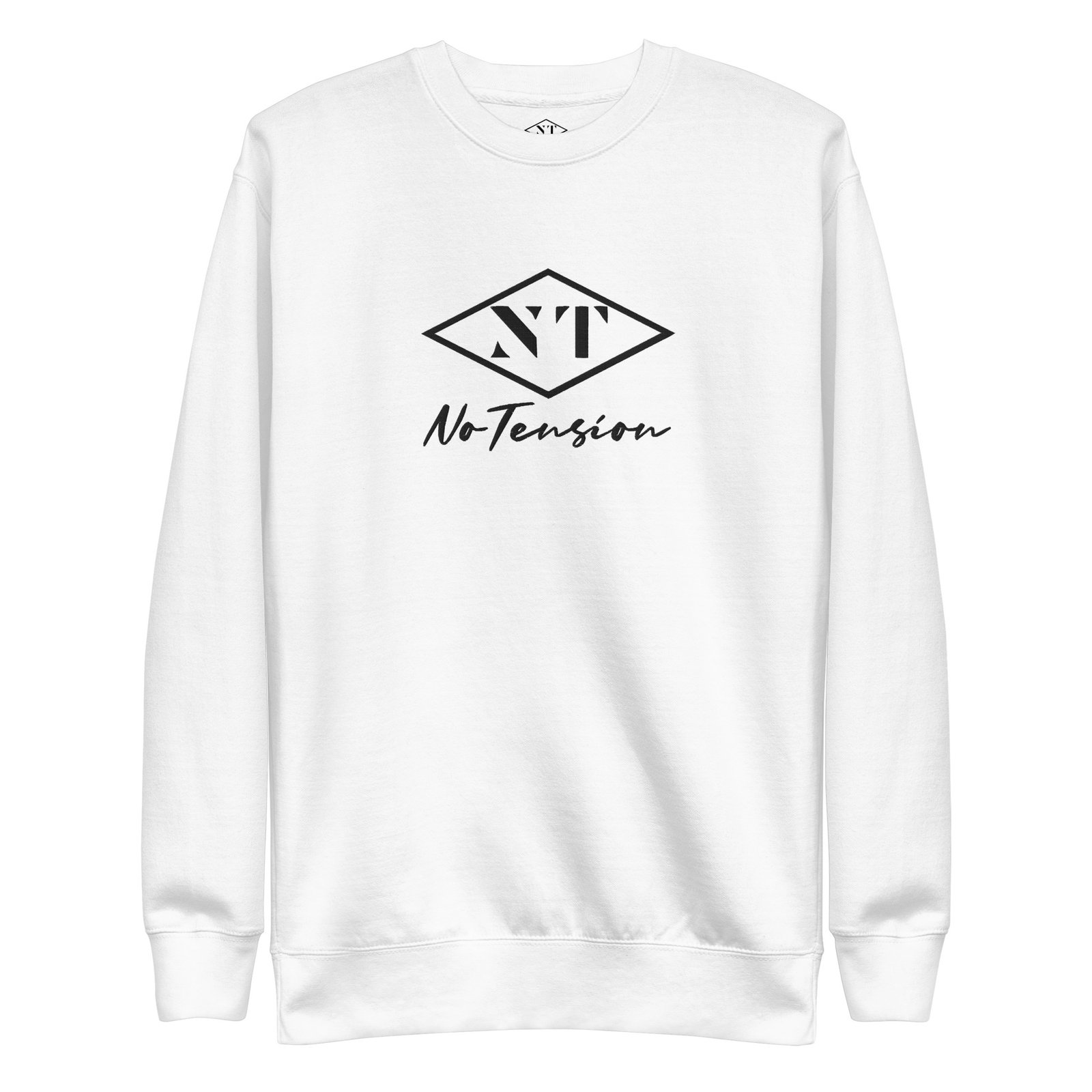 NoTension White Premium Sweatshirt - Image 7