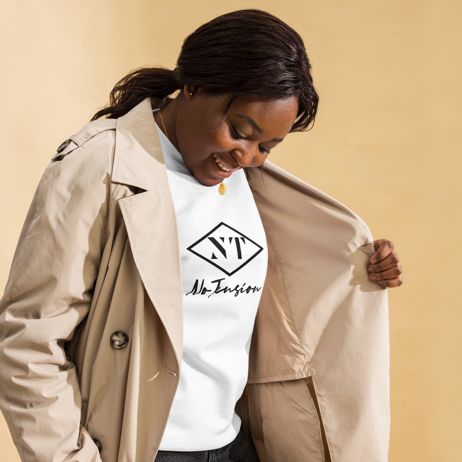 NoTension White Premium Sweatshirt