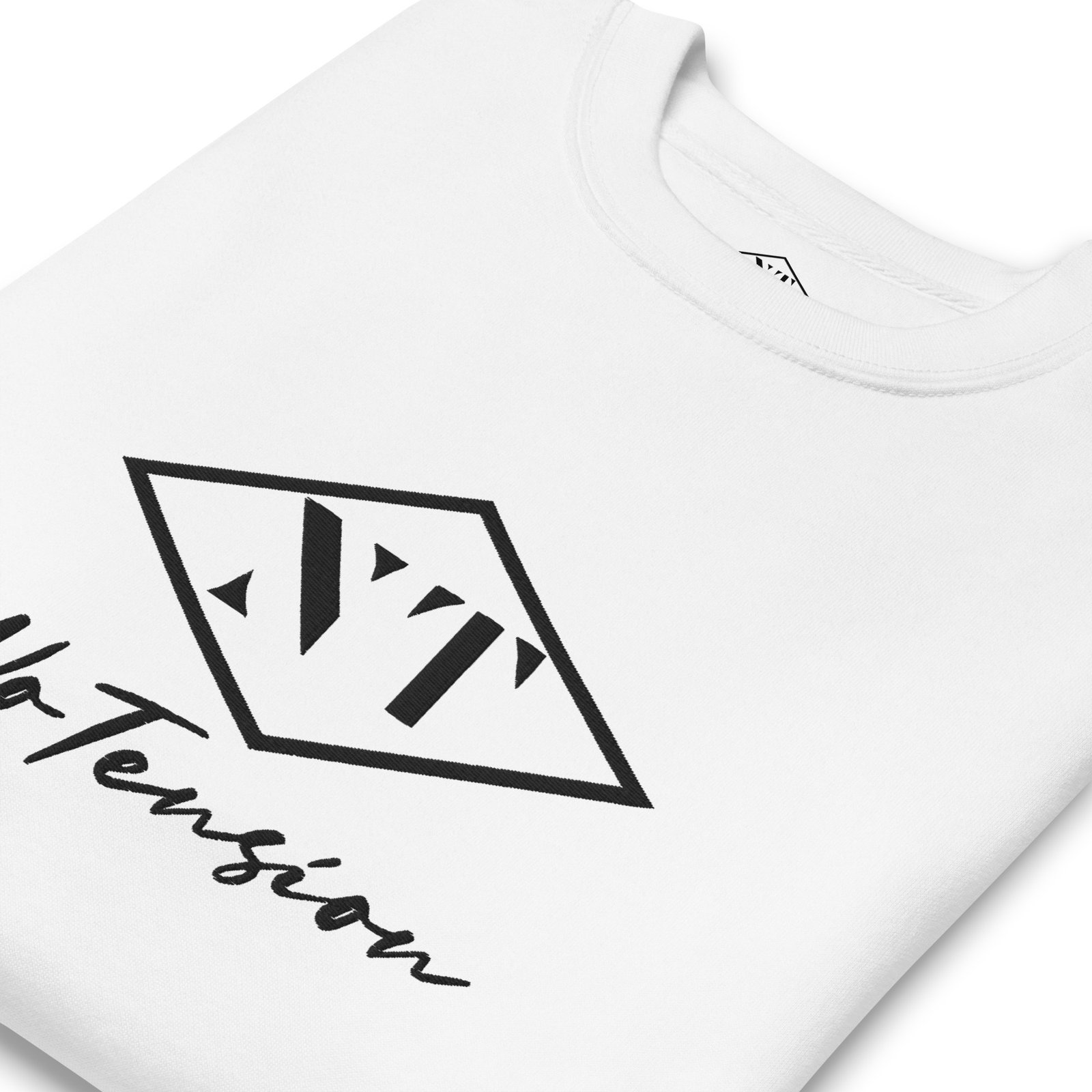 NoTension White Premium Sweatshirt - Image 6